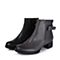 Bata/拔佳冬季专柜同款黑油皮小牛皮革女靴AH340DD5