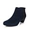 Bata/拔佳冬季专柜同款深兰羊绒皮革女休闲靴（软）AWD96DD5