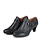 BATA/拔佳秋季专柜同款黑油皮山羊皮革女鞋AL521CM5