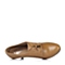 Bata/拔佳秋季专柜同款棕黄色牛皮女鞋AUR57CM5