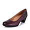 BATA/拔佳秋季专柜同款紫红油皮牛皮革女鞋AWD71CQ5