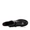 Bata/拔佳冬季专柜同款黑油皮小牛皮女休闲靴AF561DZ5