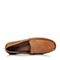 BATA/拔佳夏季专柜同款浅棕套脚平跟牛皮男乐福鞋(软)A8S05BM5