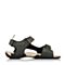 Bata/拔佳夏季专柜同款兰黑色舒适平跟休闲男凉鞋A8T01BL5