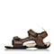 Bata/拔佳夏季专柜同款墨绿色舒适平跟休闲男凉鞋A8T01BL5