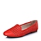 Bata/拔佳春季女士红色山羊皮革女皮鞋55102AQ6