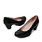 Bata/拔佳春季专柜同款黑色小牛皮女鞋(软)AQ701AQ6