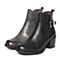 Bata/拔佳冬季专柜同款兰灰简约粗跟牛皮女皮靴短靴(软)AT341DD6