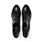 Bata/拔佳冬季专柜同款黑色时尚皮带扣方跟牛皮女靴517-4DZ6