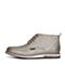 Bata/拔佳冬季专柜同款灰色简约舒适平跟牛皮男短靴17-12DD6