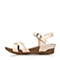BATA/拔佳夏季专柜同款白色小牛皮女凉鞋(软)AB405BL6