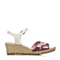 BATA/拔佳夏季专柜同款粉色羊绒皮坡跟女凉鞋AL206BL6