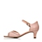 BATA/拔佳夏季专柜同款粉色牛皮粗跟女凉鞋AL302BL6
