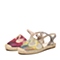 BATA/拔佳夏季专柜同款羊绒皮平跟女凉鞋AS702BL6