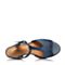 BATA/拔佳夏季专柜同款兰色牛皮编织女凉鞋(软)AZY07BL6