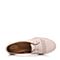 BATA/拔佳夏季专柜同款米色舒适平底山羊皮女休闲鞋(软)AXF23BM6