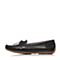 BATA/拔佳夏季专柜同款黑色羊皮女休闲鞋H102ABM6