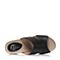 Bata/拔佳夏季专柜同款黑色小牛皮女泳池拖鞋AL103BT6
