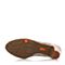BATA/拔佳春季专柜同款米色镂花胎牛皮鱼嘴凉鞋(软)AQ713AU6
