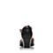 Bata/拔佳春季专柜同款黑色绵羊拼接粗跟皮女凉鞋(软)AQ704AK6