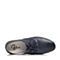 Bata/拔佳夏季专柜同款蓝色圆头平跟系带休闲牛皮男单鞋065-3BM6