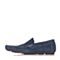 BATA/拔佳春季专柜同款蓝色羊绒皮男休闲鞋(软)A8S06AM6