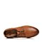 BATA/拔佳春季专柜同款棕色系带平跟牛皮男单鞋A3P13AM6