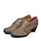 BATA/拔佳春季专柜同款灰色简约粗跟牛皮女单鞋(软)AQ724AM6
