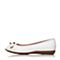 BATA/拔佳春季专柜同款白色精致皮带扣牛皮鱼嘴女凉鞋(软)AC608AU6