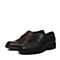 Bata/拔佳秋季专柜同款黑色简约方跟牛皮男单鞋81Z01CM6