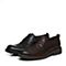 Bata/拔佳专柜同款黑色时尚雕花方跟牛皮男单鞋A5S14CM6