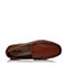 Bata/拔佳秋季专柜同款棕色舒适平跟套脚牛皮男乐福鞋(软)A9N44CM6