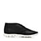Bata/拔佳专柜同款黑色简约休闲平跟羊皮女单鞋AP620CM6