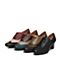 Bata/拔佳秋季专柜同款时尚雕花粗跟牛皮女单鞋AQ520CM6