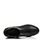 Bata/拔佳冬季专柜同款黑色简约粗跟牛皮女短靴(软)AV443DD6