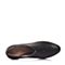 Bata/拔佳春季专柜同款黑色时尚英伦风粗跟胎牛皮女单鞋AQ522AM7