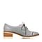 Bata/拔佳春季专柜同款灰色时尚编织粗跟OL通勤女单鞋AV924AM7