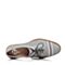Bata/拔佳春季专柜同款灰色时尚编织粗跟OL通勤女单鞋AV924AM7