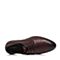 Bata/拔佳春季专柜同款深啡色圆头方跟系带商务牛皮男单鞋83D02AM7