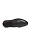 Bata/拔佳春季专柜同款黑色圆头方跟系带胎牛皮商务男单鞋85B02AM7
