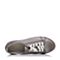 Bata/拔佳夏季专柜同款灰色舒适休闲圆头平跟牛皮女单鞋AV220BM7