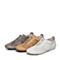 Bata/拔佳夏季专柜同款白色圆头平跟镂空舒适休闲羊皮女单鞋AXF29BM7