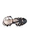 Bata/拔佳夏季专柜同款深兰时尚编织猫跟女皮凉鞋AH905BL7