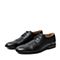 Bata/拔佳夏季专柜同款黑色时尚镂花英伦风男单鞋85M01BM7