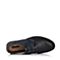 Bata/拔佳夏季专柜同款深兰舒适平跟牛皮男休闲鞋(软)85N02BM7