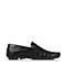 Bata/拔佳夏季专柜同款黑色舒适平跟牛皮男休闲乐福鞋(软)A8S10BM7