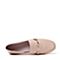 Bata/拔佳春季专柜同款粉色时尚金属装饰漆皮牛皮女单鞋668-8AM7