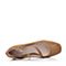 Bata/拔佳秋季驼色复古方头舒适方跟羊绒皮女玛丽珍鞋633-1CQ7