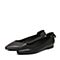 Bata/拔佳秋专柜同款黑色优雅尖头舒适低跟浅口牛皮女单鞋326-1CQ7
