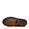 Bata/拔佳冬专柜同款黑色圆头方跟牛皮切尔西靴女短靴ABO41DD7
